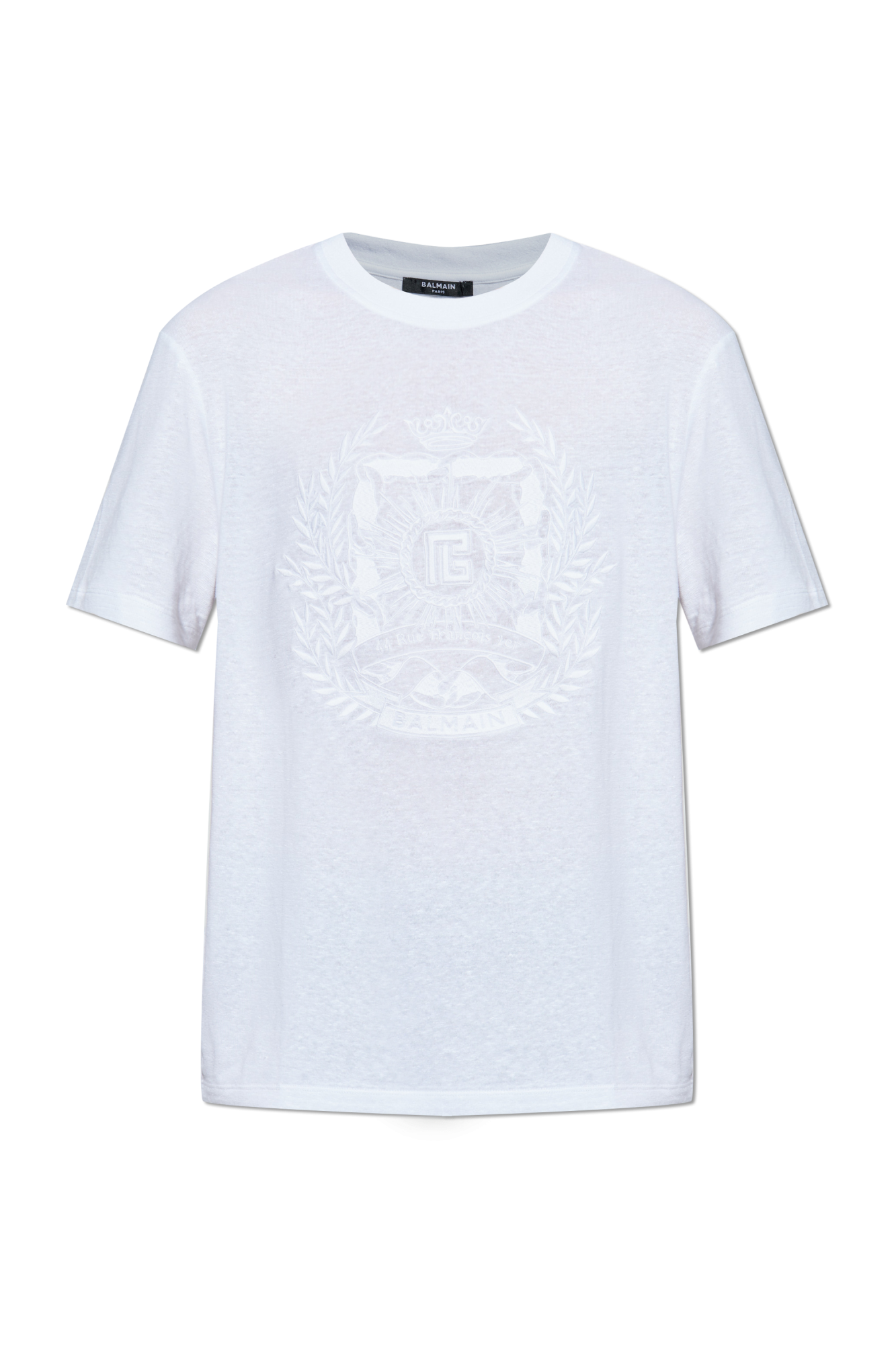 BALMAIN Signature' t-shirt メンズ Embroidered Balmain Signature T-shirt - Men | BALMAIN